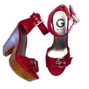 G by Guess Maroon Heels